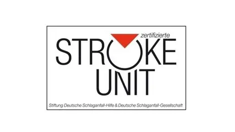Logo der Stroke Unit der Stiftung Deutsche Schlaganfall-Hilfe und Deutsche Schlaganfall-Gesellschaft.