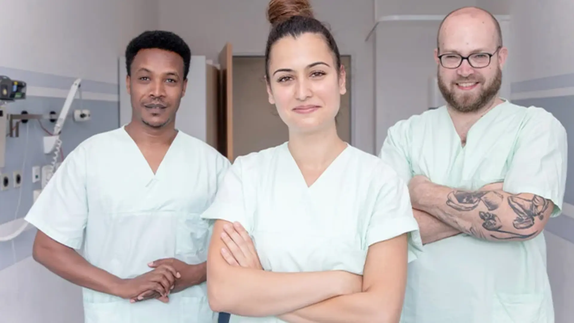 Gruppenfoto von Mitarbeitenden der Notaufnahme