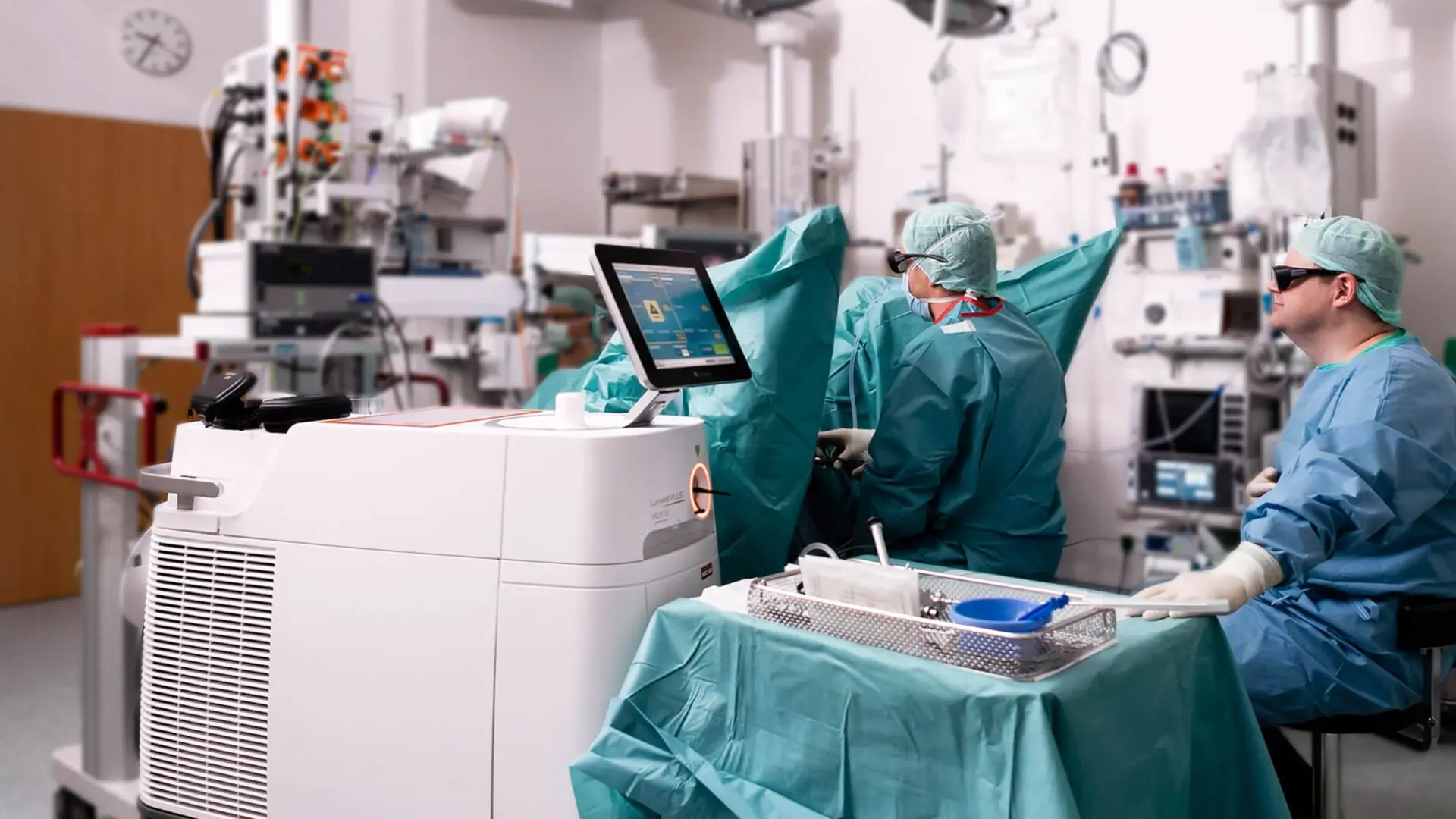 Unser Operations-Team der Urologie arbeitet Hand in Hand zusammen. 
