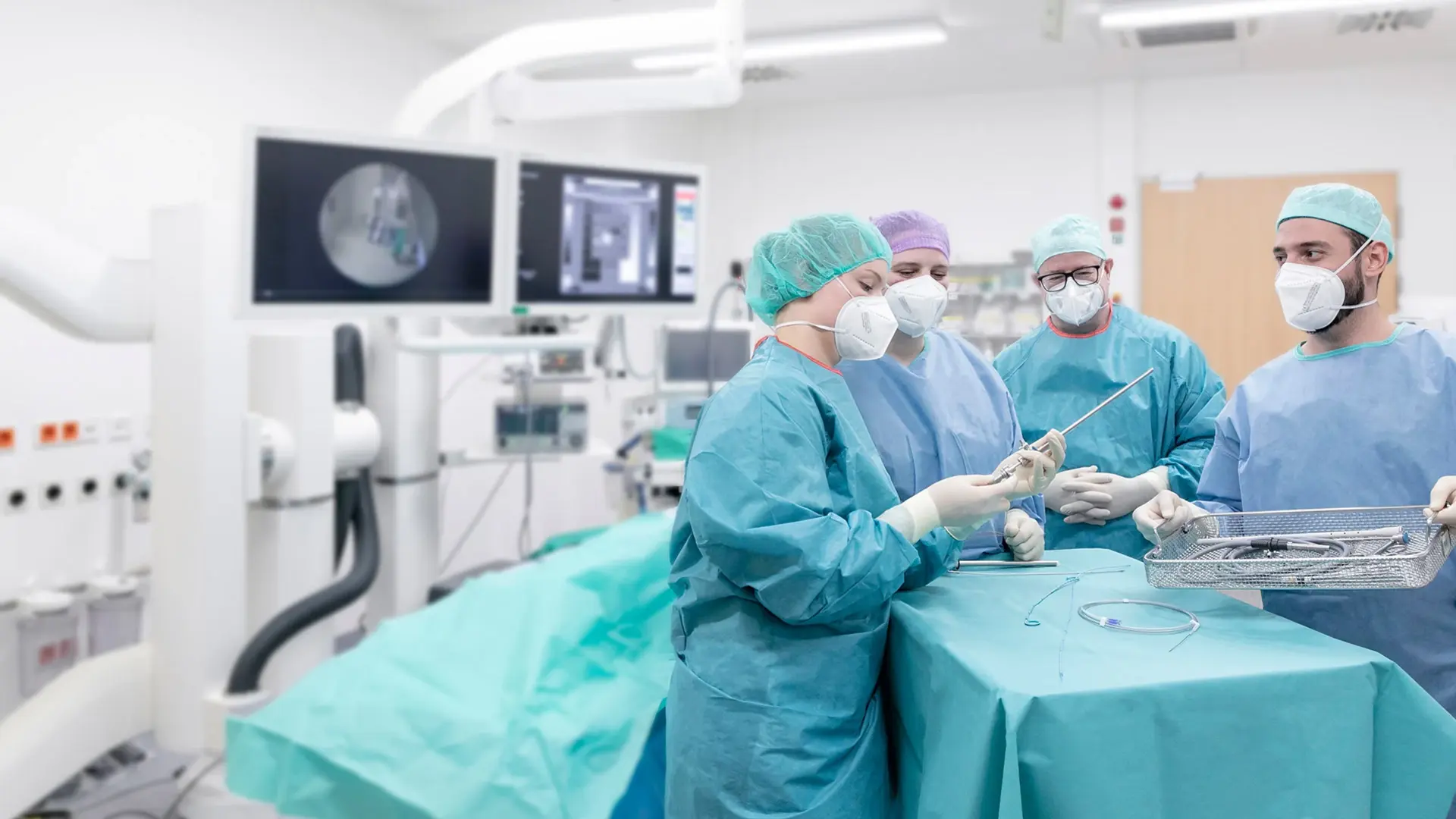 Unser Operationsteam der Urologie besteht aus verschiedenen Berufsgruppen. 