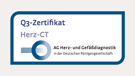 Zertifikat der Deutschen Röntgengesellschaft Herz-CT
