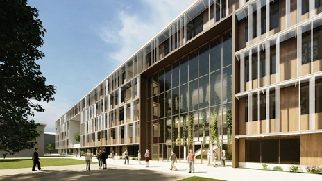 Grafische Darstellung des geplanten Zentrums für seelische Gesundheit am Campus Nord.